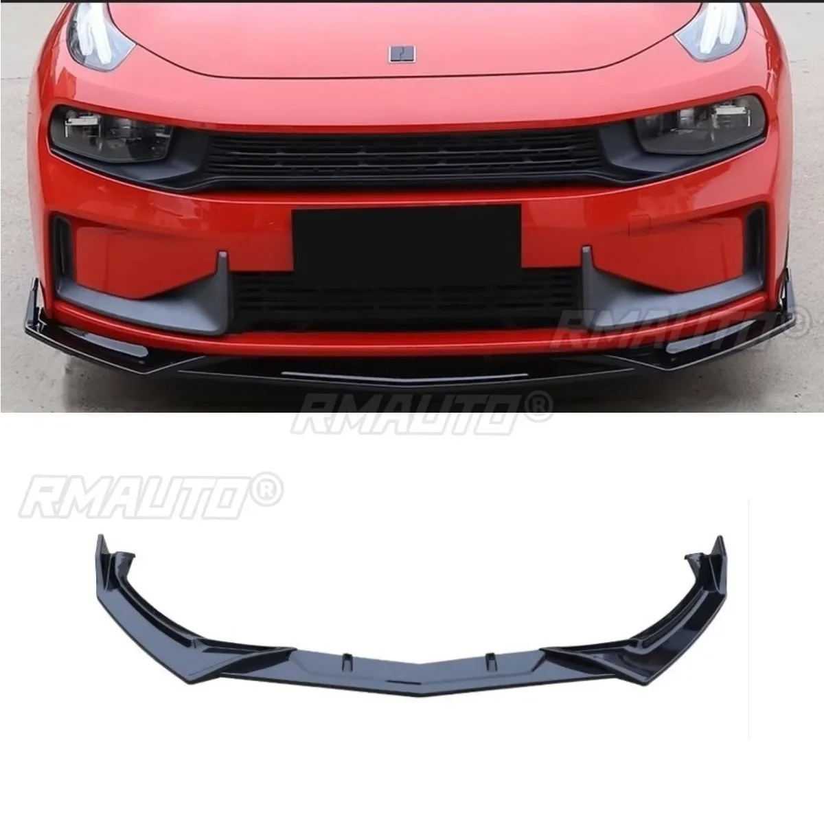 Car Front Bumper Lip Splitter Diffuser Spoiler Body Kit For LYNK&CO 03 2018-2022 Bumper Protector Guard Cover Car Accessories