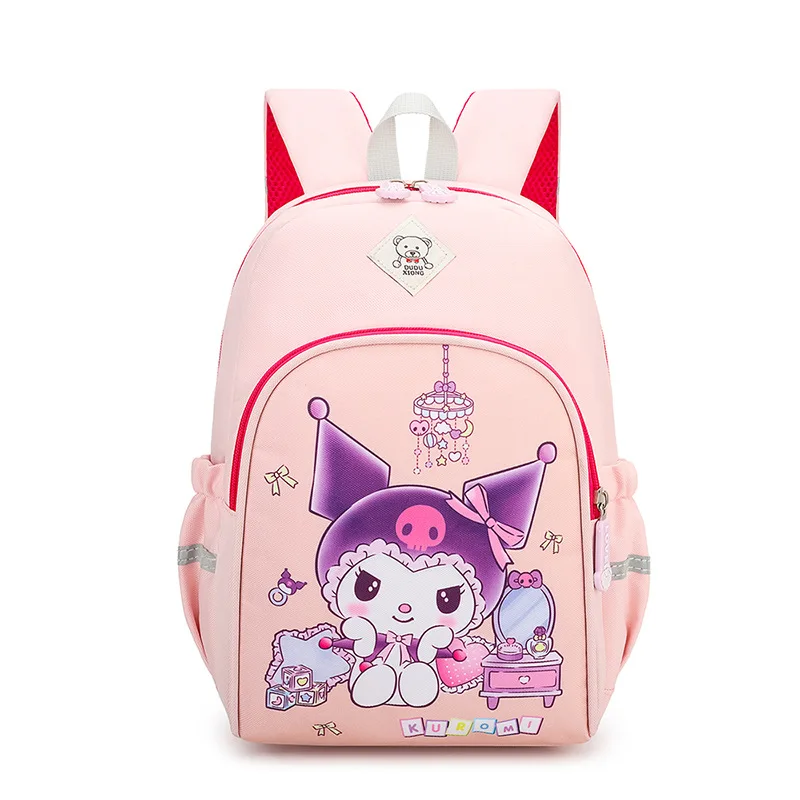 Kuromi Kids Backpack Cartoon Print Kindergarten Boy Girl Shoulder Bag Children Schoolbag Gift