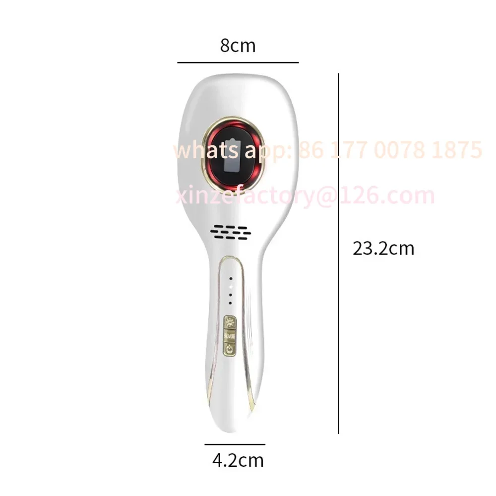 Customizable High Quality Colour Light Electric Type-C Rechargeable Vibrating Essential Oil Comb Head Massager Scalp Massage