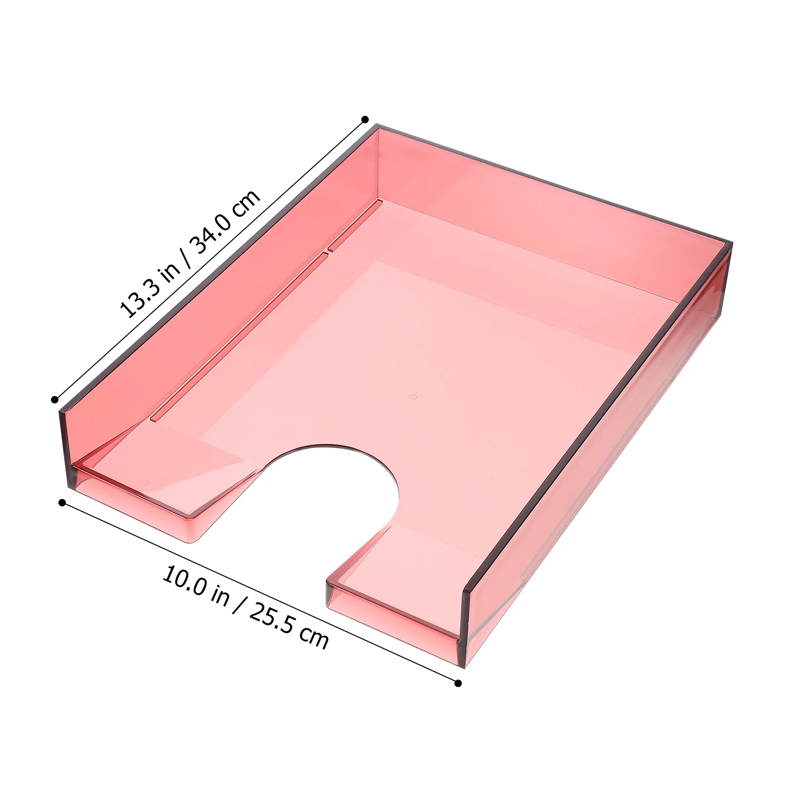 Plastic File Box Superposable Document Box for A4 Paper Organizer Lightweight Storage Holder Office Supply Desktop File Case