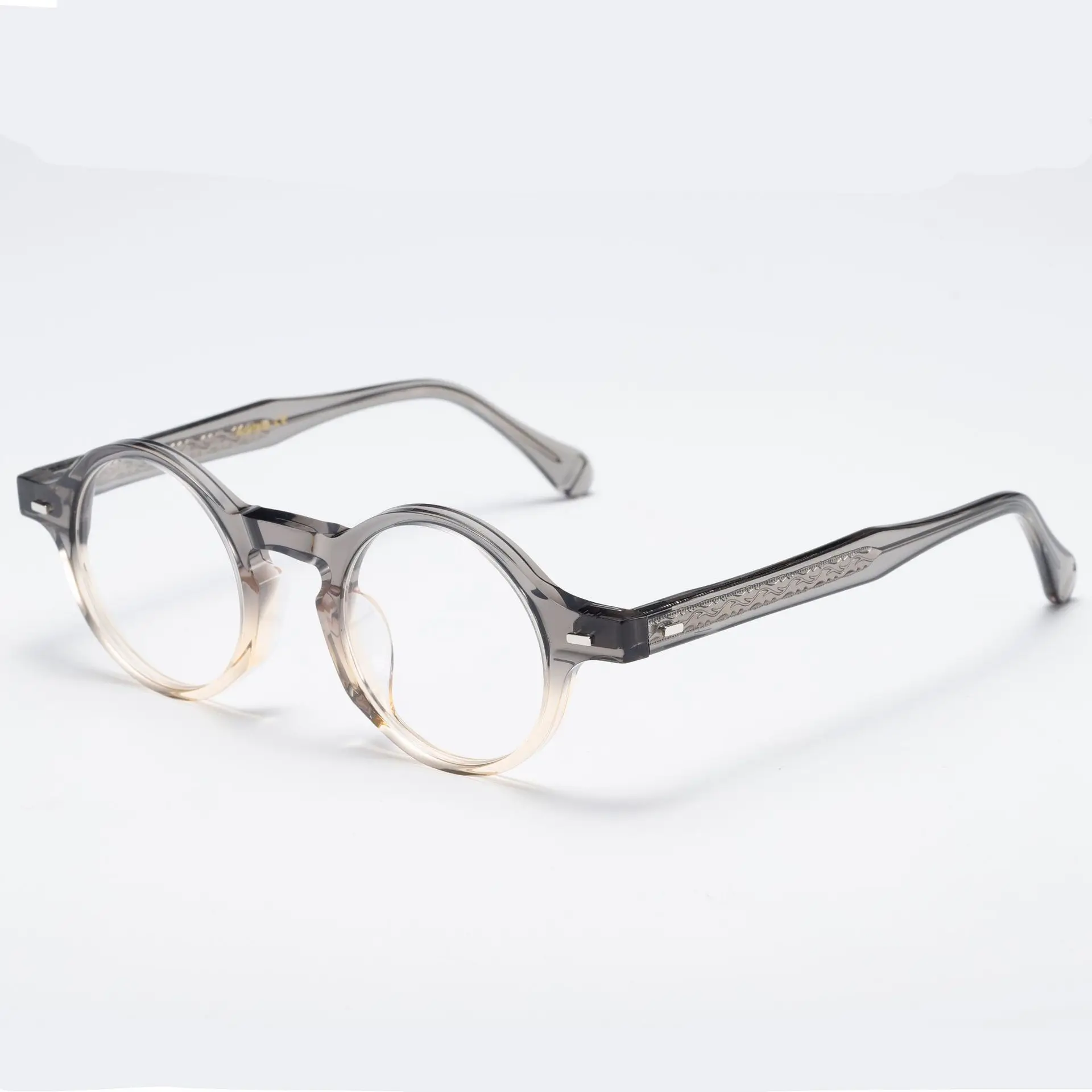 Optical Eyeglasses For Men Women Retro Designer TVR 532 Fashion Round Acetate Fiberglass Frames European and American Style