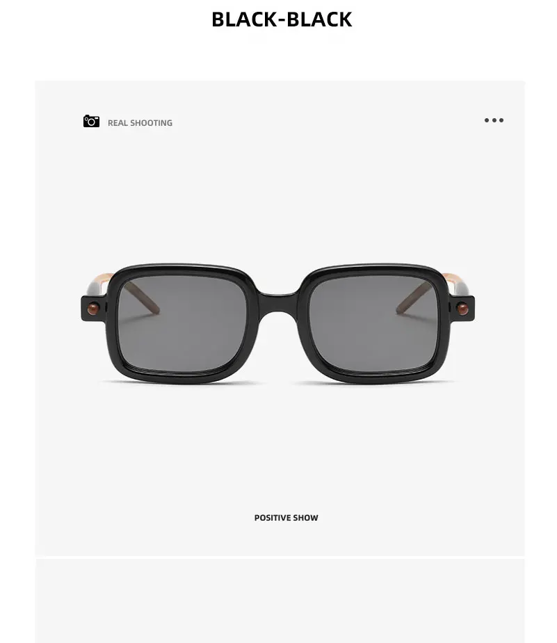 Neue modische quadratische Sonnenbrille für Damen und Herren, Vintage-Markendesigner, Punk-Sonnenbrille, klare Gläser, Spiegelbrille – Detail 15