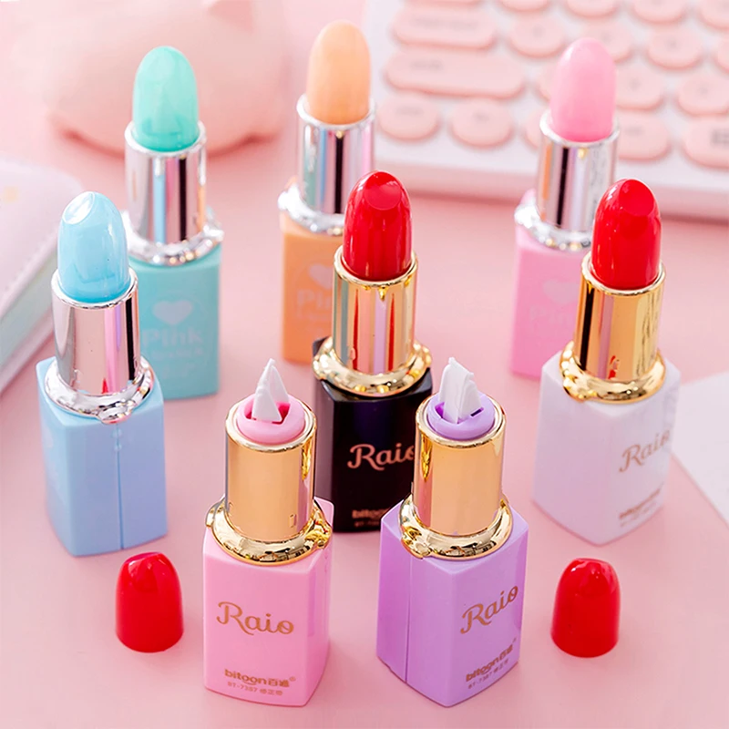 

Цельная милая кавайная помада Lytwtw, кавайные канцелярские принадлежности, офисные школьные принадлежности, подарок, корректор, конфеты, милая корректирующая лента