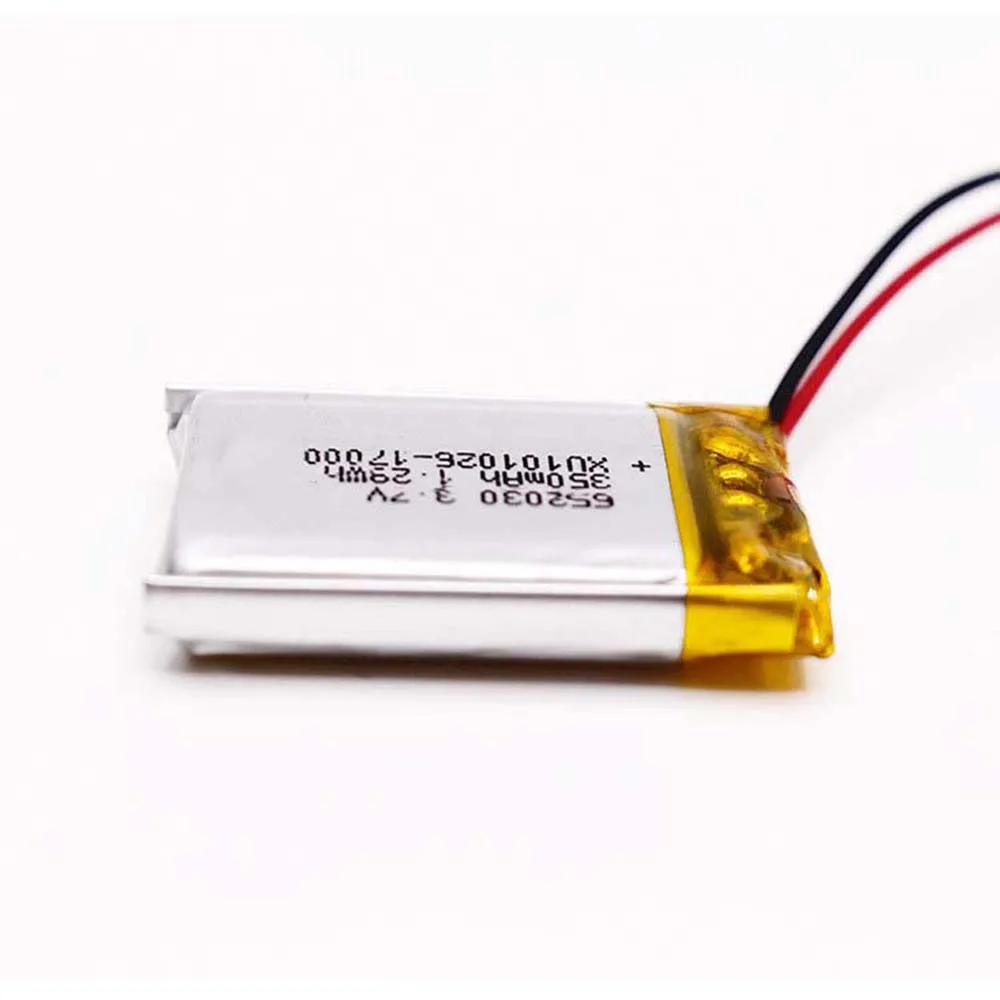 3.7V 350Mah 652030 litowo-jonowa litowo-polimerowa bateria 2.0 JST 2Pin do ładowania GPS moc MP4 TABLET DVD MP3 kamera zasilanie mobilne