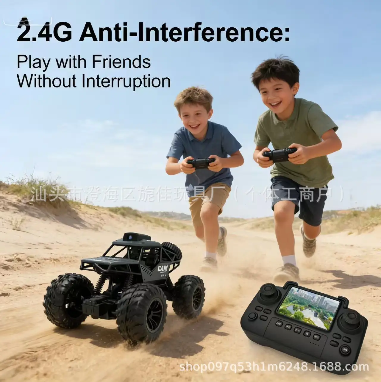 Children's boy climbing car 4x4 real-time image transmission alloy remote control car factory wholesale