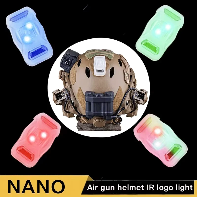 Outdoor survival training helmet signal light, outdoor rescue helmet infrared signal light, nano signal light 2 modes