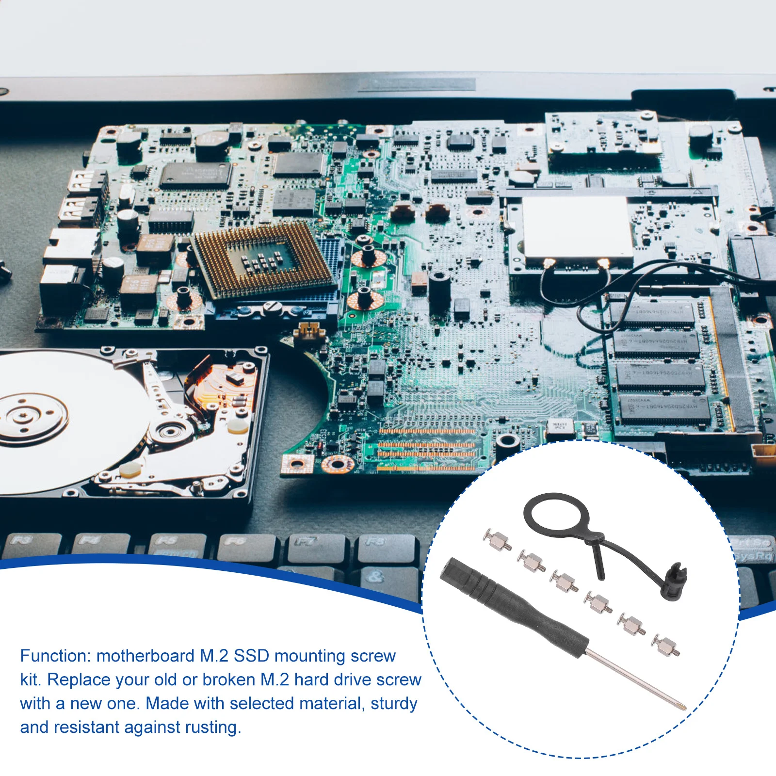 

1 Set Ssd Installation .2 Mounting Screws Standoffs For Laptop Repair Computer Hardware Accessory .2 Ssd Mounting Screw