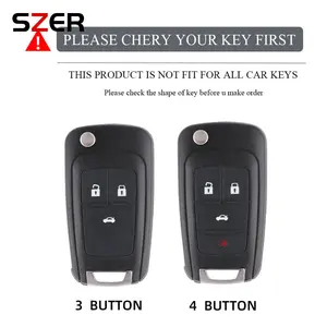 Chevrolet Cruze Aveo Camaro Epica Lova Sail Spark Opel Astra Corsa를위한 TPU 가죽 자동차 키 케이스 커버 쉘 FOB 8 최고의 판매 오펠 키 커버 케이스 - №5