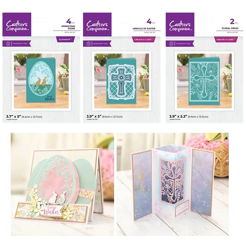 Egg Easter Collection Springtime Scene Bunny Floral Cross Miracle Metal Cutting Dies Stamps Scrapbook Diary Decoration Embossing