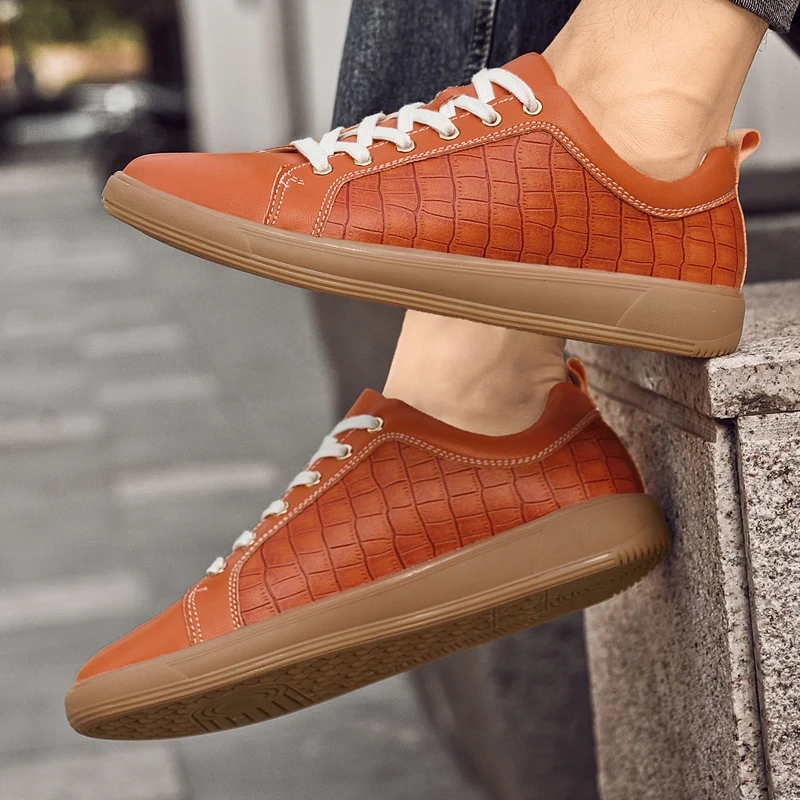 

Casual leather shoes, men's lace-up Oxford shoes, outdoor walking running shoes, fashionable office shoes, large size 37-46