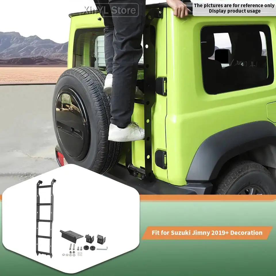 

Aluminum Car Rear Tail Door Tailgate Ladder Climbing for Suzuki Jimny 2019 Up Car Exterior Accessories