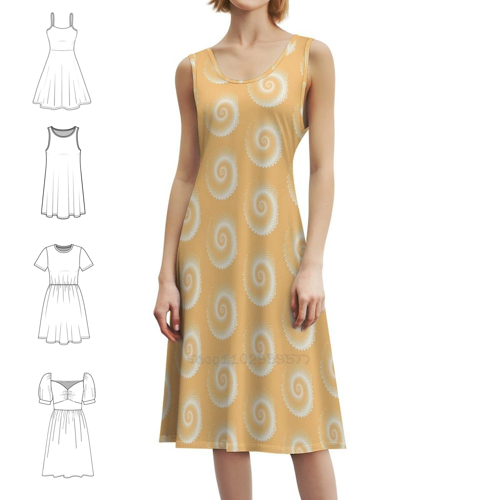 أبيض وأسود دوامة المرأة الهيب هوب الشارع الشهير اللباس الرسم طباعة حزب نادي ارتداء دوامة الفن البصري دوامة الوهم اللباس #1