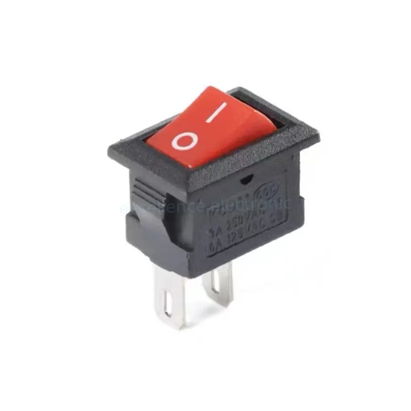 10 Pcs/lot KCD11 2Pin/3Pin 10x15mm Mini Rocker Switch SPST 3A 250V AC Snap-in On/Off Boat Push Button Switch Black Red White