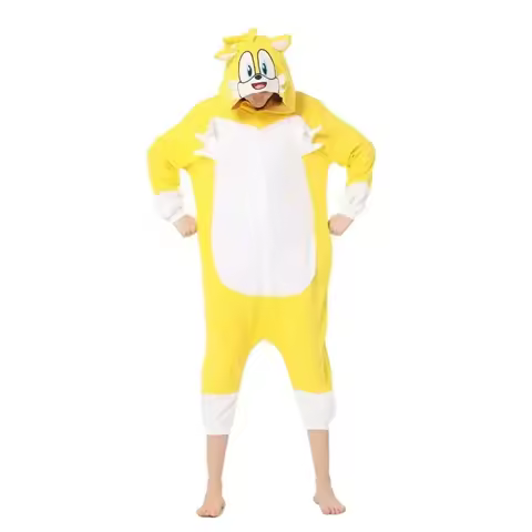 CySonic Series Style Costume Adult for Clothing Sonic Cosplay High Quality Full Body Pijama Anime One-Piece Lovers Cosplay Pajam