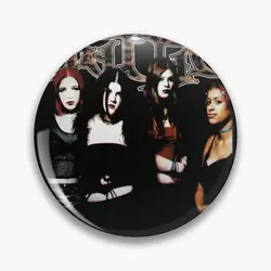 Kittie Metal Girl Band Riot Girrrl Punk Soft Button Pin Lapel Pin Collar Metal Creative Hat Badge Gift Lover Funny Fashion
