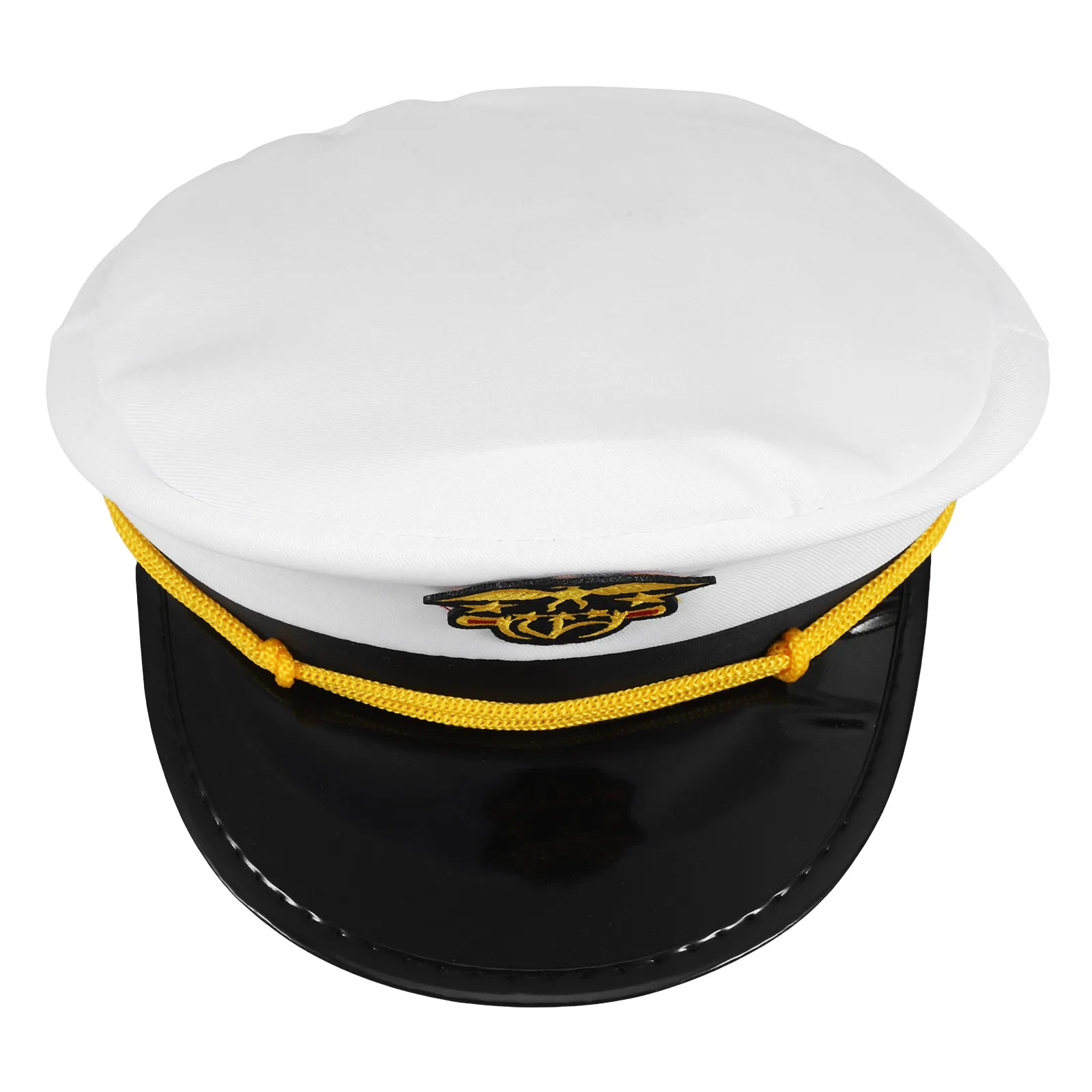 Kids Yacht Captain Hat 56Cm Embroidered Custom Sailor Hat Cruise Party Costume Themed Stage Performance Captain Hats