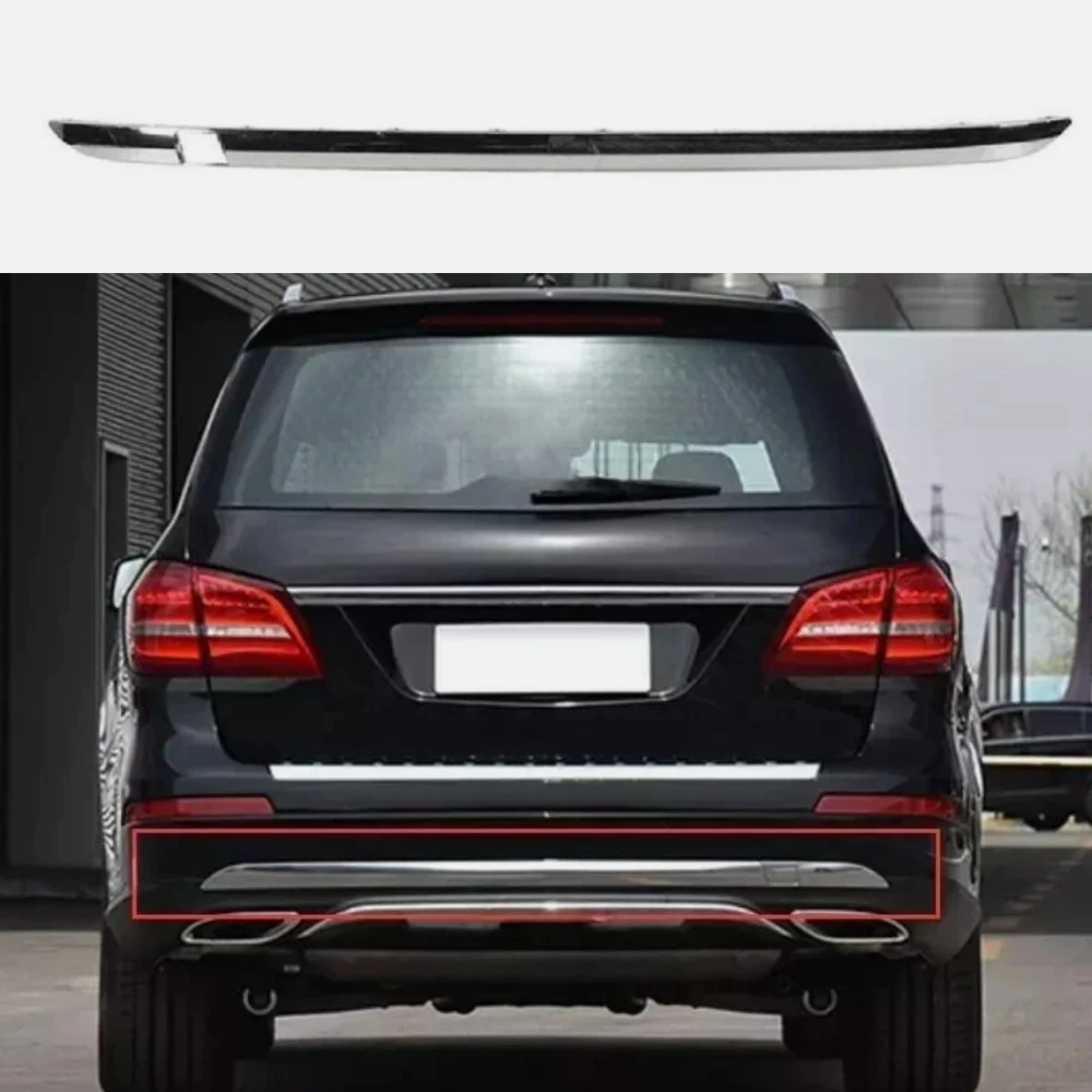 

Rear Bumper Moldings Trim For Mercedes Benz W166 GL GLS GLE GL450 GLE350 GLS450 A1668852474
