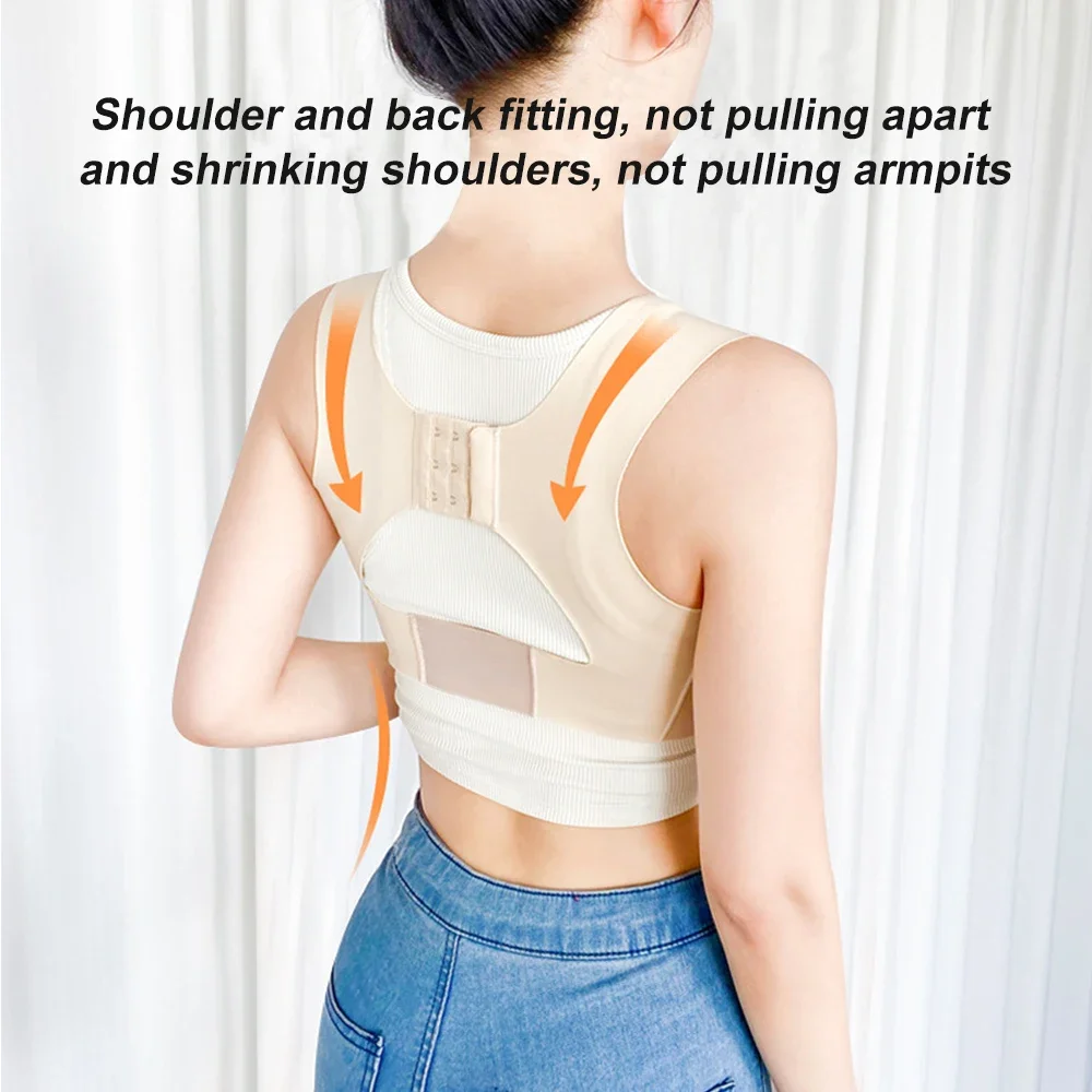 Women Chest Brace Up Ladies Posture Corrector Shapewear Breast Back Support Strap Bra Support Body Shaper Corset Vest Tops Belt