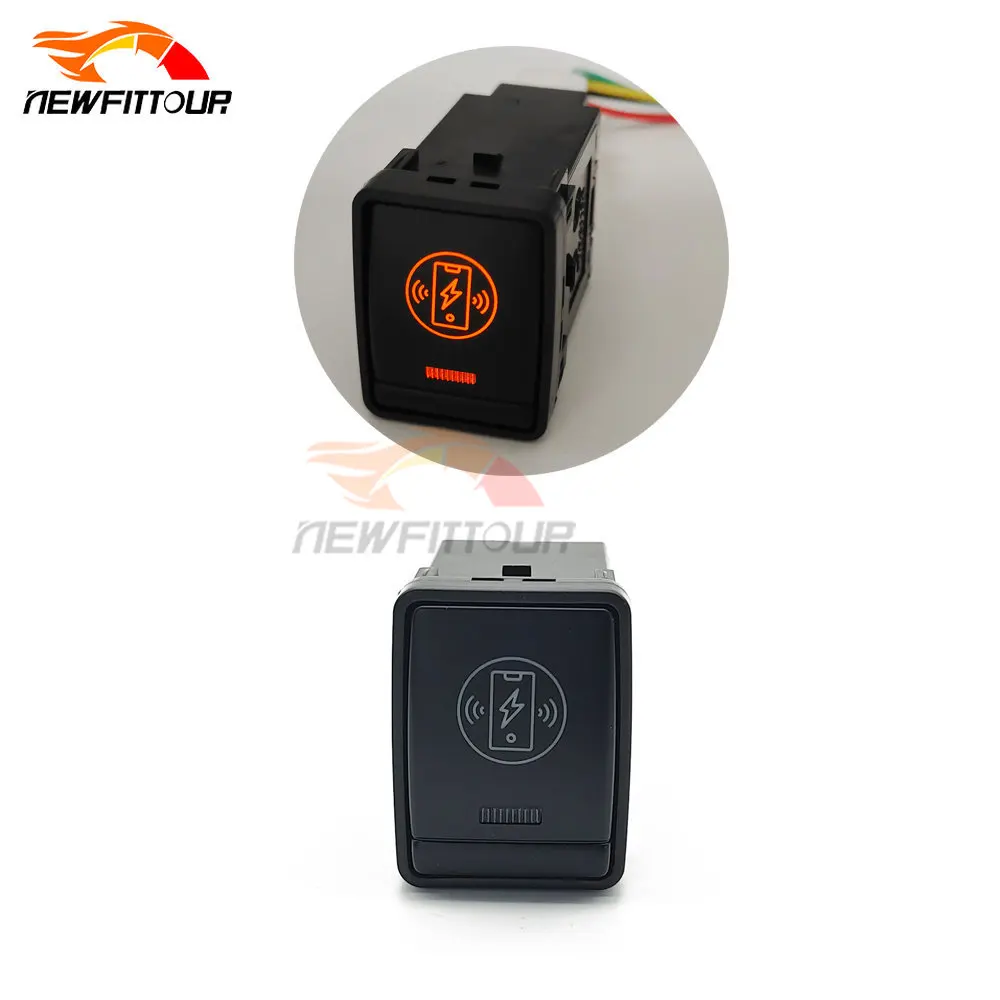 Car Wireless Phone Charging On Off Switch Push Button For nissan Tiida XTRAIL T32 rogue QASHQAI J11 Serena C26 C27