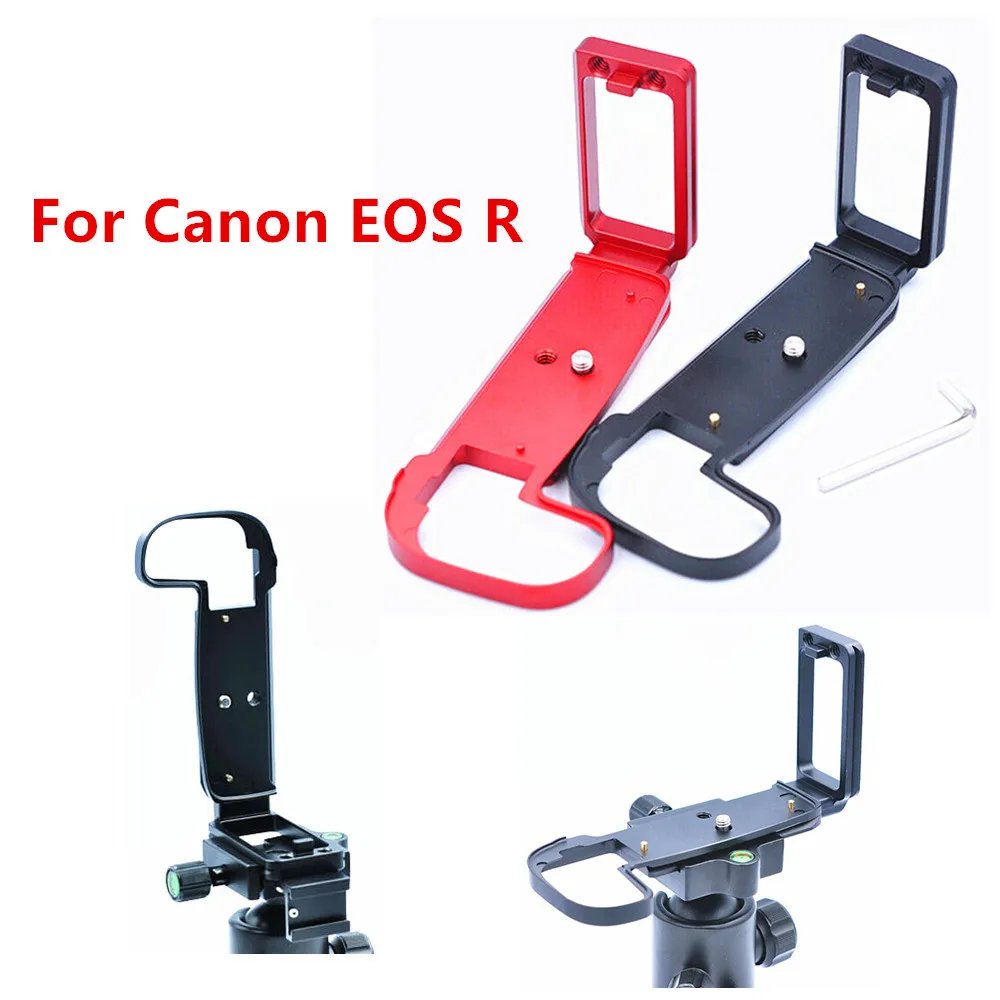 Quick Release L Plate Holder Hand Grip Tripod Bracket for Canon EOS R RP R5 R6 Camera for Benro Arca Swiss Tripod Head