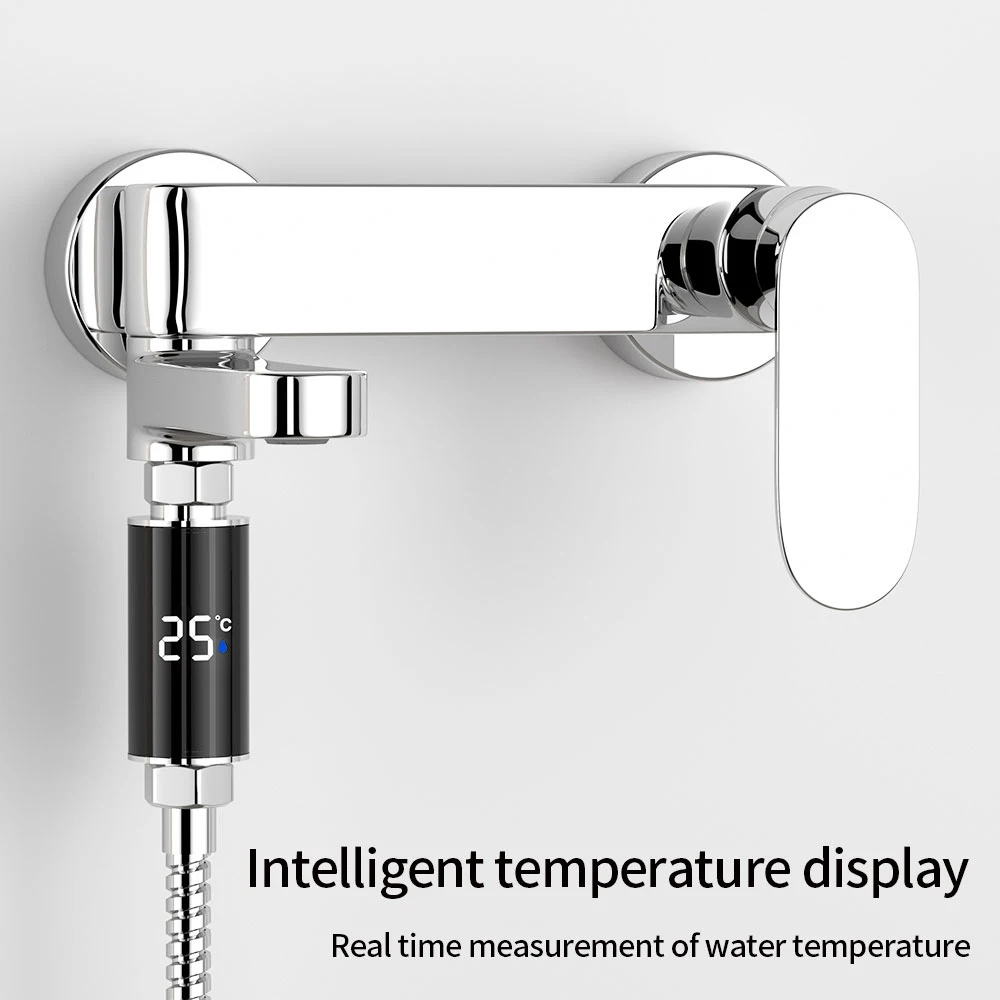 Shower thermometer waterproof intelligent temperature digital display faucet water temperature gauge for babies