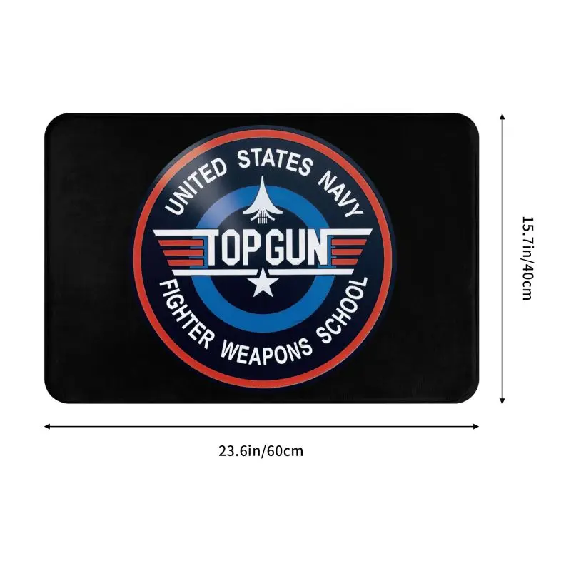 Air Force Fighter Jets Top Gun Door Floor Kitchen Bathroom Mat Anti-Slip Indoor Maverick Film Doormat Entrance Rug Carpet