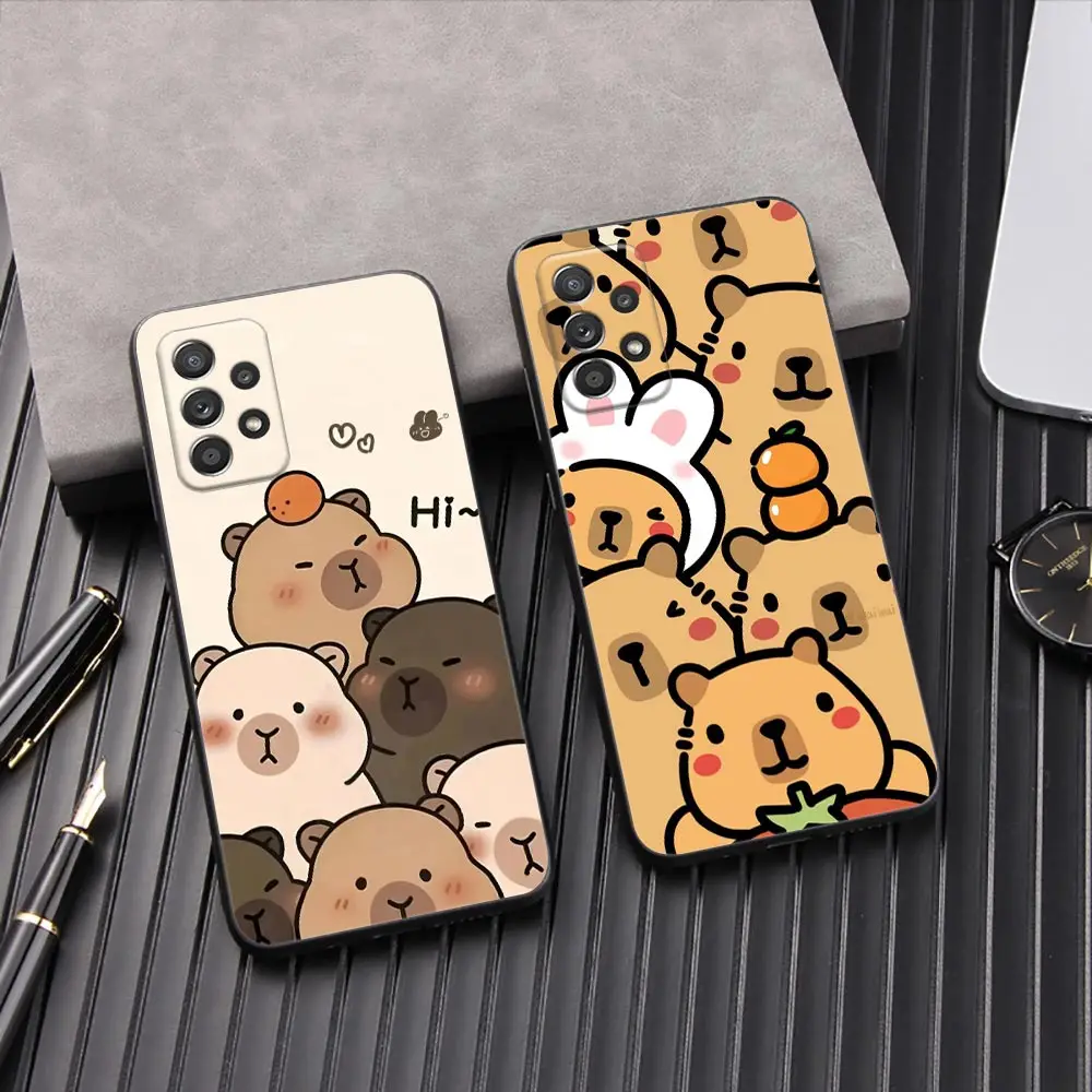 

Capybara Cute Phone Case For Samsung Galaxy A57 A56 A37 A55 A36 A26 A54 A52 A35 A34 A25 A17 A16 A15 A07 A06 Soft Silicone Cover