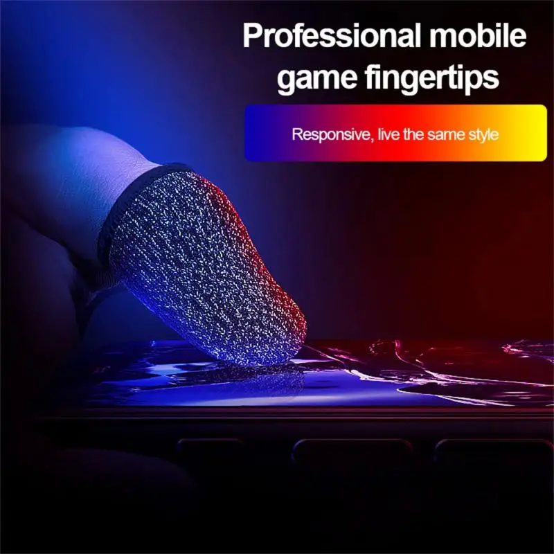 Gaming Finger Sleeve Breathable Fingertips For PUBG Games Anti-Sweat Touch Screen Finger Cots Cover Sensitive Mobile Touch Glove