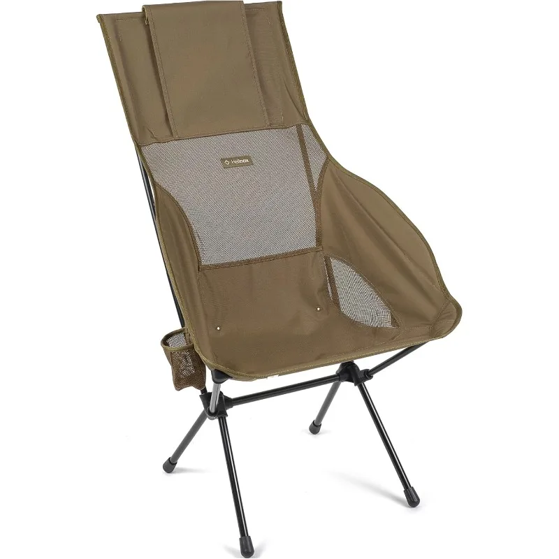 Helinox Savanna High-Back Collapsible Camp Chair, Coyote Tan