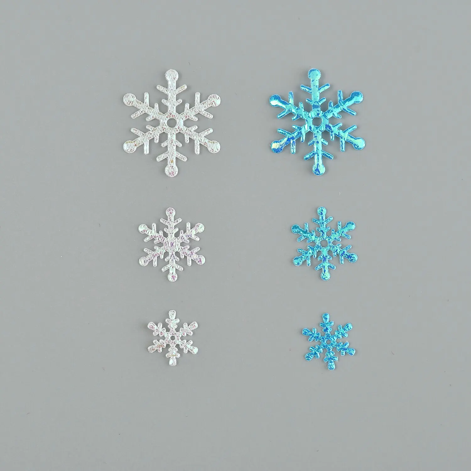 Christmas Decoration Non-woven Fabric Snowflake Blue and White Multi-size Mixed 500pcs