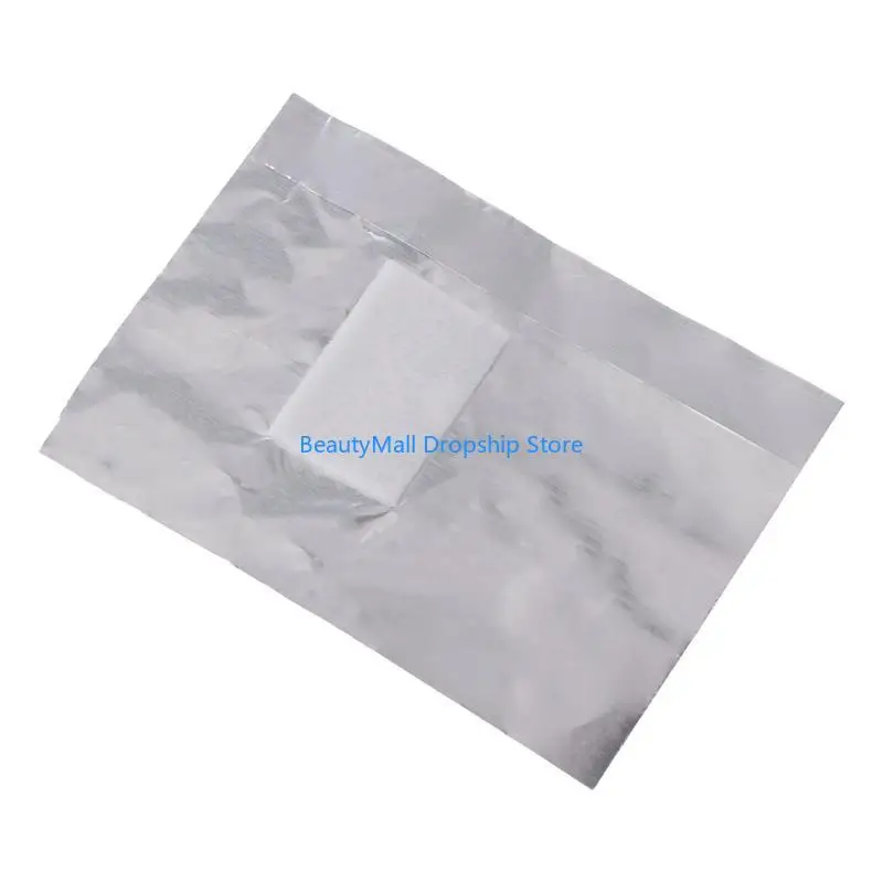 40JD 50 Aluminium Foil Art Soak Off Acrylic Gel Polish Wraps Remover