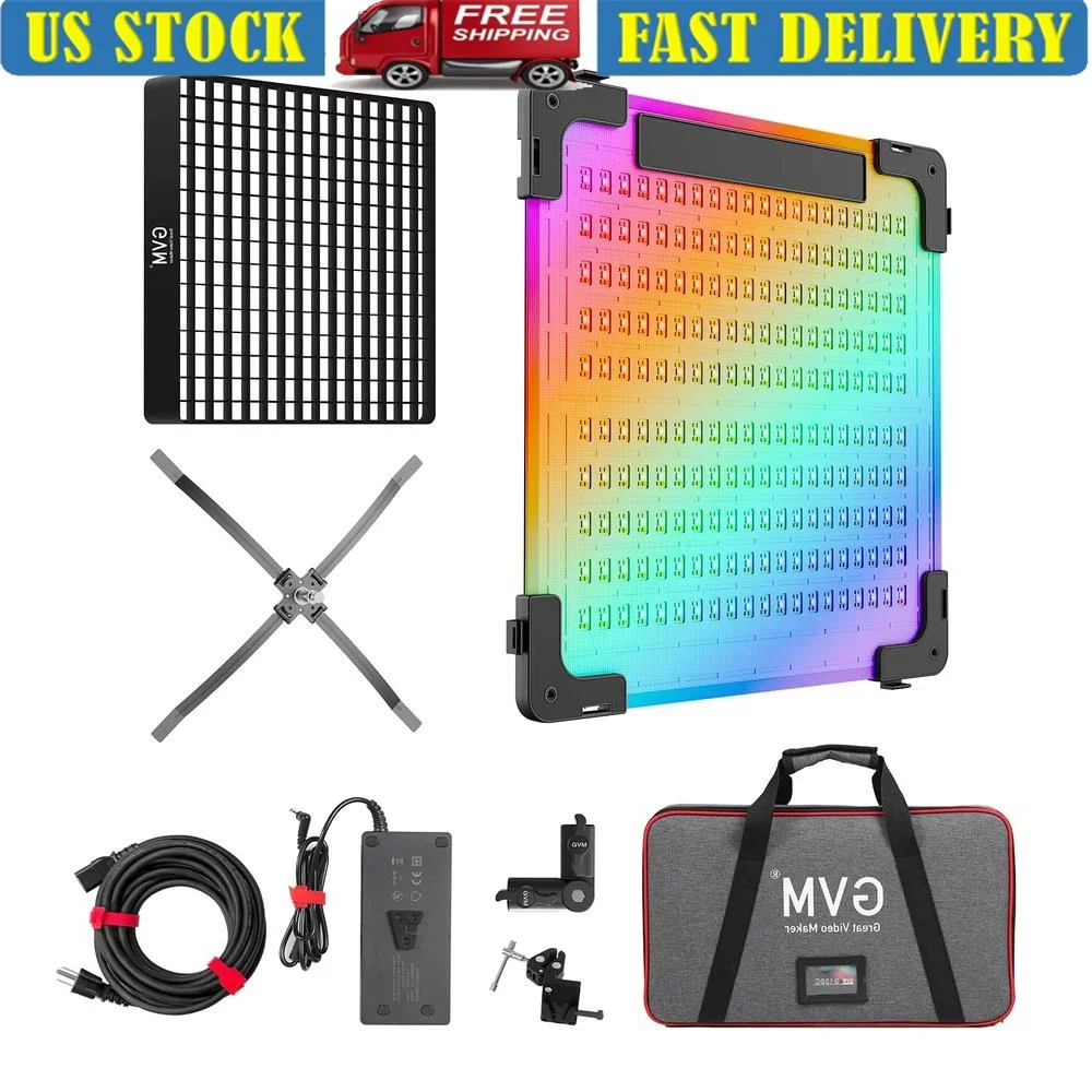 100W RGB Flexible LED Video Light Folding Panel 2000K-10000K APP Controlled Lighting FX Softbox Remote Control Accessories