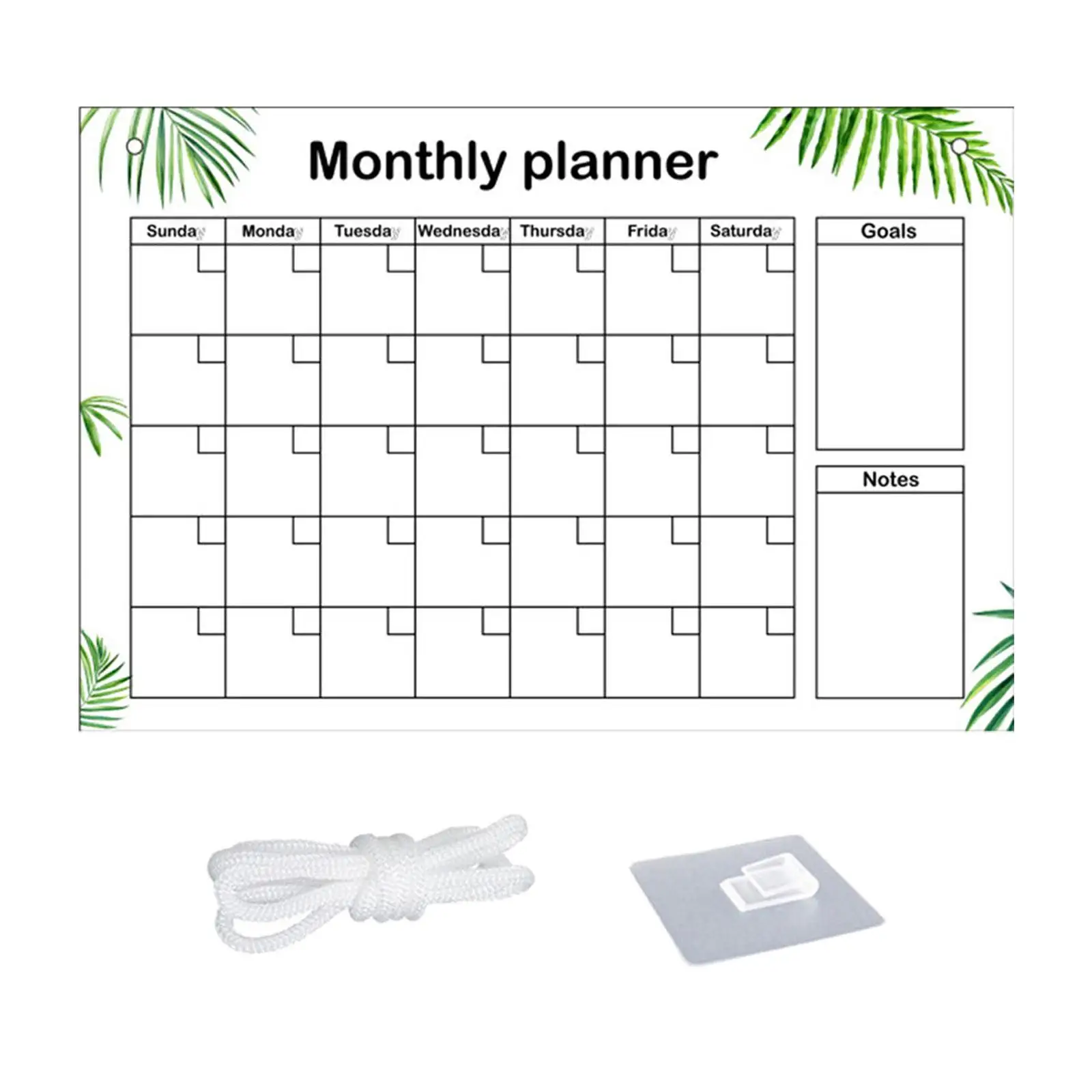 Acrylic Dry Erase Board Clear Planner Board for Fridge Tasks Conference Room