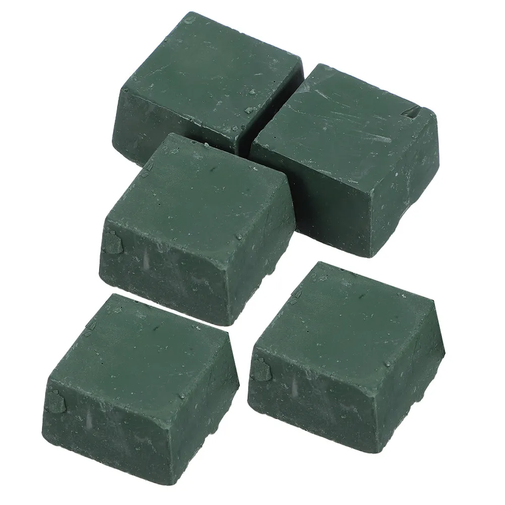 5Pcs Green Polishing Compound Sharpening Set for Metal Buffing Knife Sharpening Supplies Stropping Buffing Compounds