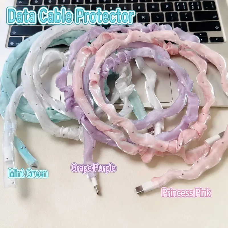 Phone Charger Cable Protector Anti-Break Dust Plug Cover for Android iPhone Type-C, Cartoon Bite Guard Cord Saver view 2