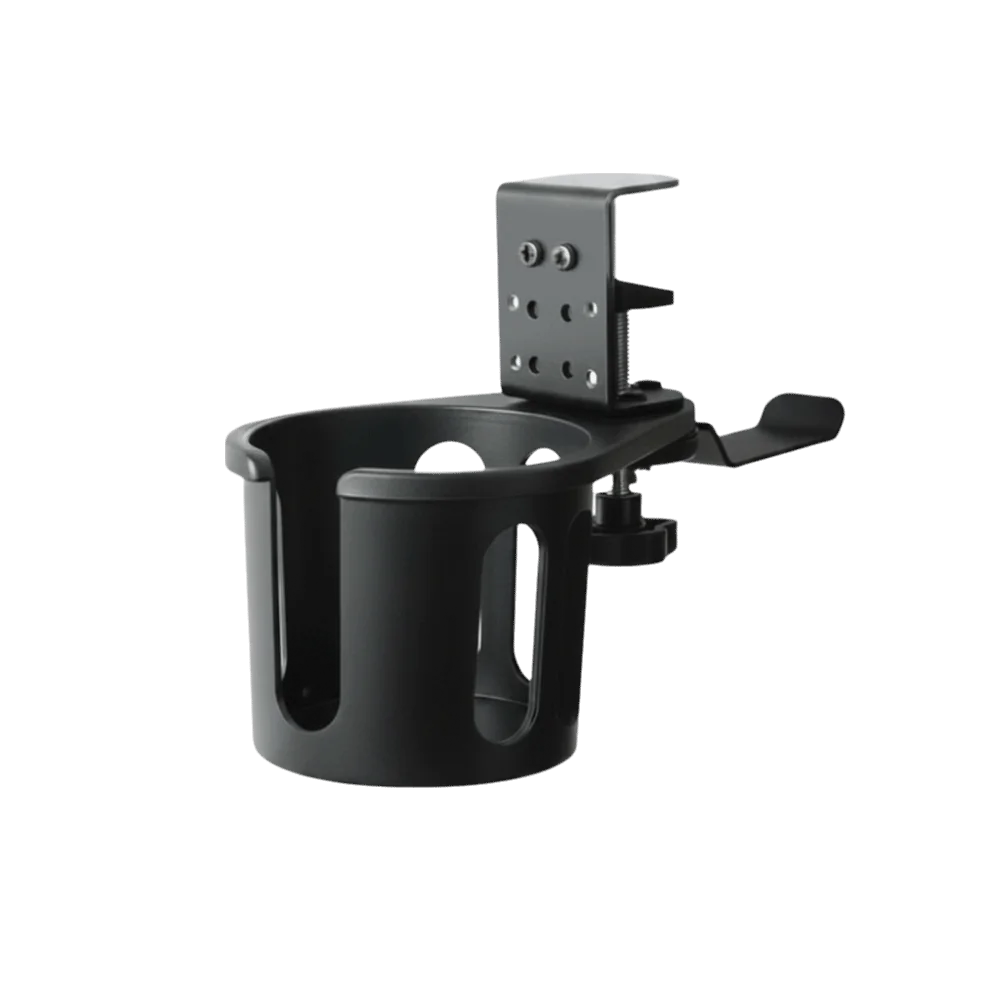 Adjustable Cup Holder 360 Degree Rotating Non Slip Table Cup Holder Arm Clamp Stand Anti Spill Desk Mug Bracket