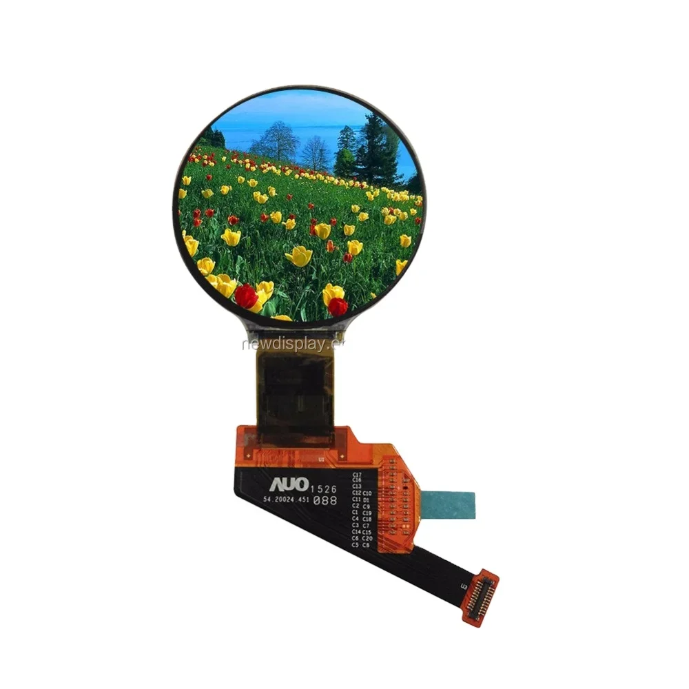 1,3-дюймовый круглый TN TFT LCD-дисплей 360*360 с интерфейсом MIPI и сенсорной панелью
