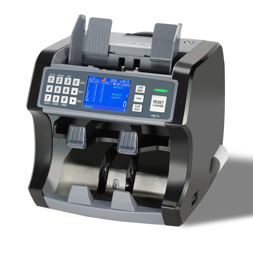 Machine Nep Geld Detector met UV MG IR CIS HL-S210 Geld Drukmachine Bill Teller Machine Geld Tellen