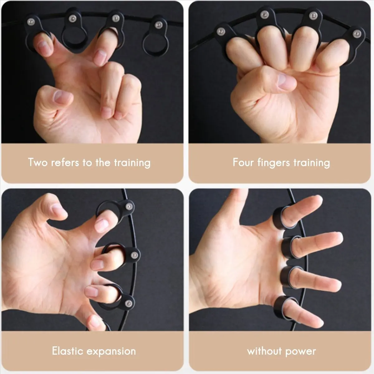 TUREBG 2X Guitar Finger Expander Finger Stretcher Finger Trainers Trainer Tool for Guitar Bass Ukuleles Mandolins Piano