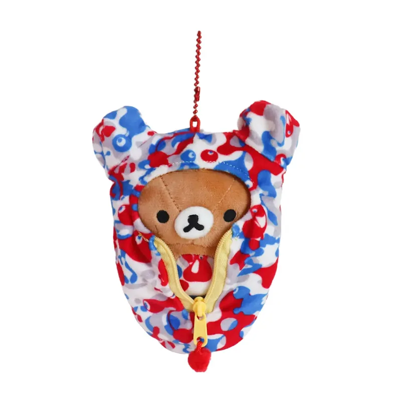 Kawaii Rilakkuma Korilakkuma Nette Kreative Plüsch Spielzeug Schlafsack Schlüsselbund Cartoon Rucksack Anhänger Puppe Freunde Geburtstag Geschenk