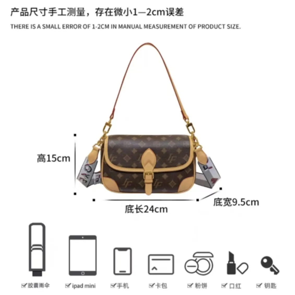 Classic Elegant Luxury Diaper Bag Unique Designer For Women Large Capacity Vintage Leather Shoulder Bag Minimalist CrossbodyTote
