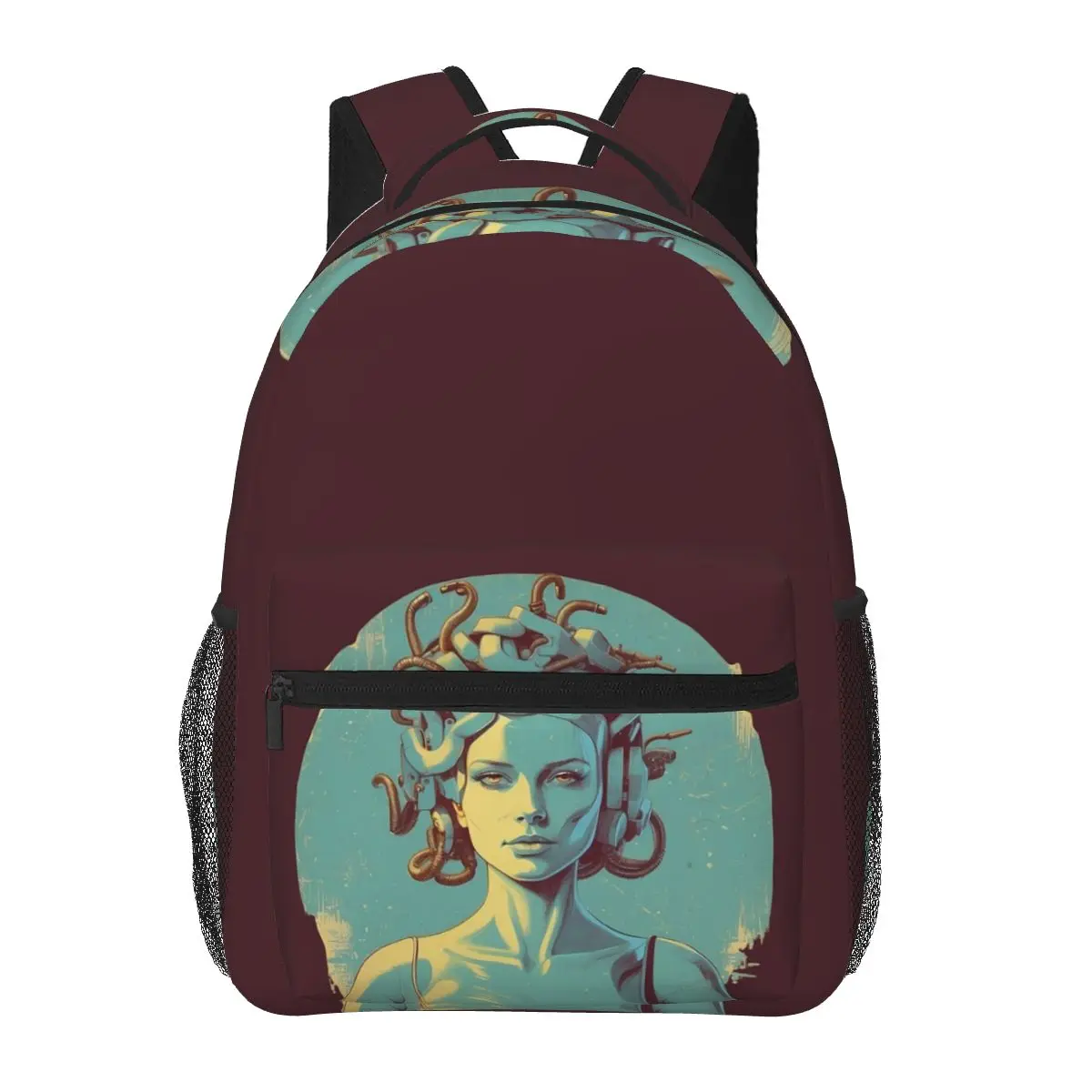 

Ancient Greece Medusa Gorgon Vintage Style Backpacks Boys Girls Bookbag Children School Bags Travel Rucksack Shoulder Bag