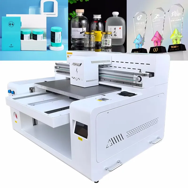 طابعة A3 A2 UV dtf أعمال فنية من الجلد والسيراميك مزدوجة XP600 رخيصة الثمن طابعة مسطحة بالأشعة فوق البنفسجية كولين