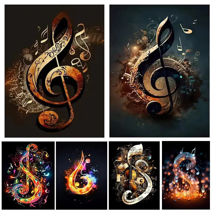 

Набор для алмазной вышивки «Музыкальная нота»