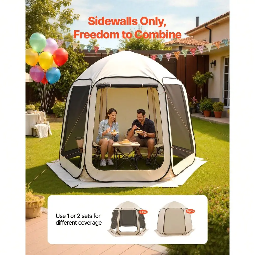 

Shade Sail Canopy Covers, Fit For 10 X 9.2 Ft Screen House Tent, Sun Protection, 5.51 X 4.23 Ft 300D Oxford SilverCoated Fabric