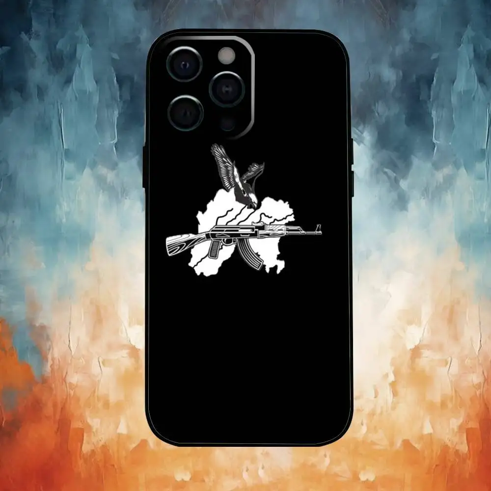 Чехол для телефона ART Punjab Map для iPhone 17,16,15,14,13,12,11 Plus, мягкий черный чехол Pro Max