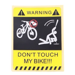 Bike Warning Sticker Frame Chain Protector Guard Protective Film Tape Cable Scratch Resistant DO NOT MOVE MY BIKE