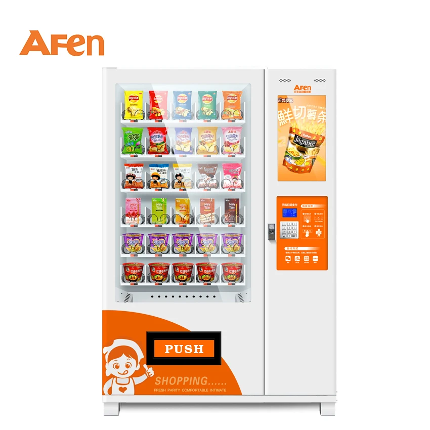 Two Cabinet Combination Vending Machine for Snack and Drink Professional Automatic Self Service Retail Kiosk Vendor Machine