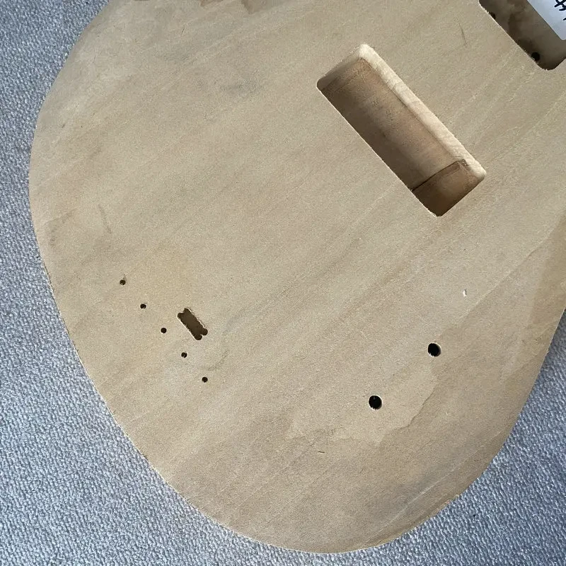 JB439 Solid Basswood 4 String Electric Bass Guitar Body One Humbucker Pickups No Paints Unfinished Replace&DIY Bass Part