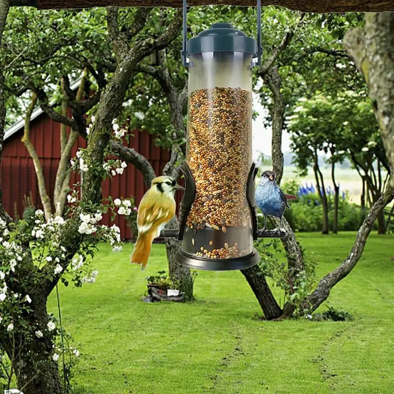 Bird Feeders For Small Birds Wild Bird Seed Feeder For Mix Seed Blends Squirrel Proof Bird Seed Feeder For Small Birds Birds